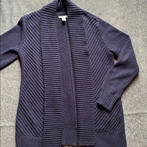 NWOT Navy Croft & Barrow Cardigan